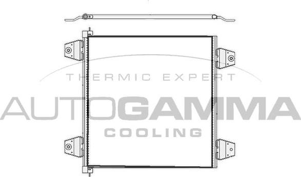 Autogamma 304888 - Конденсатор, кондиціонер autocars.com.ua