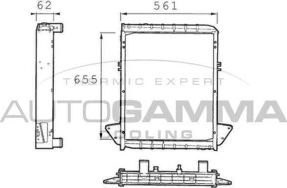 Autogamma 400270 - Радіатор, охолодження двигуна autocars.com.ua