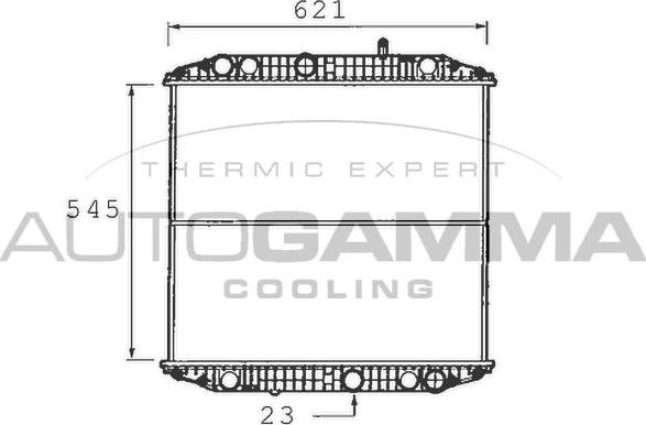 Autogamma 400484 - Радіатор, охолодження двигуна autocars.com.ua