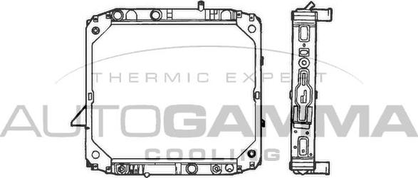 Autogamma 400498 - Радіатор, охолодження двигуна autocars.com.ua