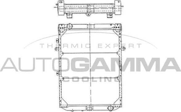 Autogamma 400640 - Радіатор, охолодження двигуна autocars.com.ua