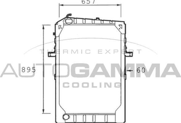 Autogamma 400746 - Радиатор, охлаждение двигателя autodnr.net