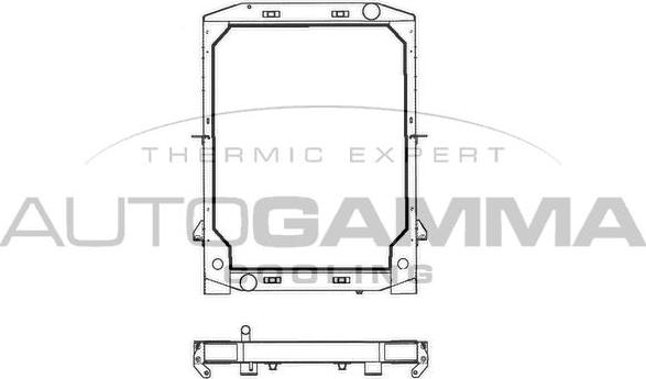 Autogamma 400756 - Радіатор, охолодження двигуна autocars.com.ua