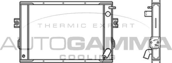 Autogamma 400764 - Радіатор, охолодження двигуна autocars.com.ua