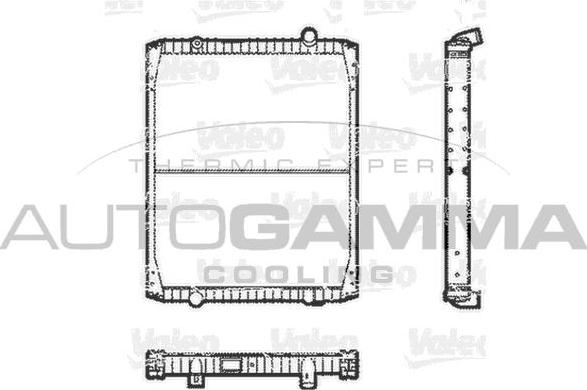 Autogamma 401020 - Радіатор, охолодження двигуна autocars.com.ua