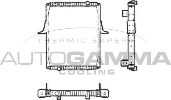 Autogamma 401022 - Радіатор, охолодження двигуна autocars.com.ua