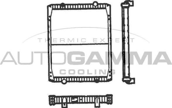 Autogamma 401032 - Радіатор, охолодження двигуна autocars.com.ua