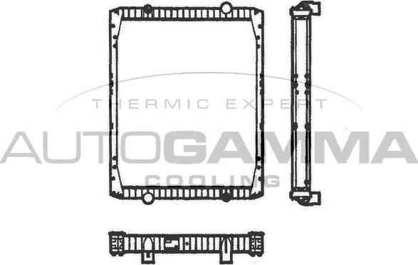 Autogamma 401038 - Радіатор, охолодження двигуна autocars.com.ua