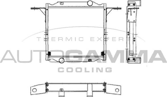 Autogamma 401048 - Радіатор, охолодження двигуна autocars.com.ua