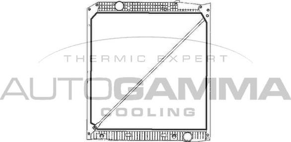 Autogamma 401118 - Радиатор, охлаждение двигателя autodnr.net