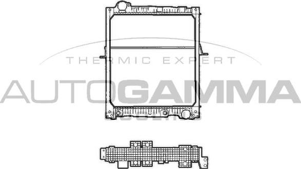 Autogamma 401470 - Радіатор, охолодження двигуна autocars.com.ua