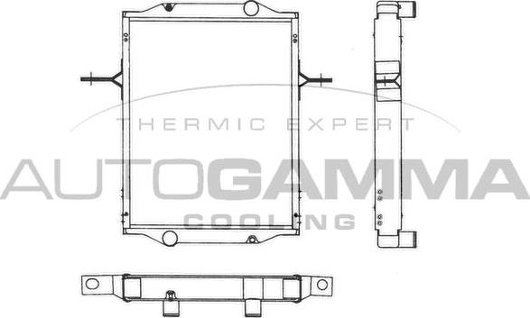 Autogamma 401500 - Радіатор, охолодження двигуна autocars.com.ua