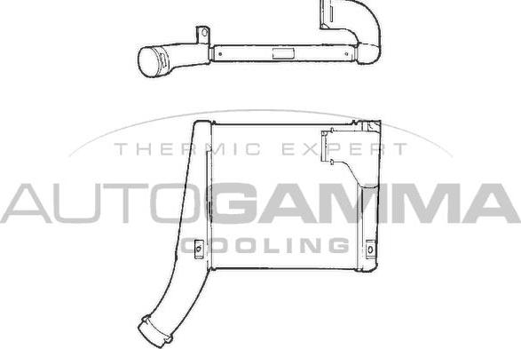 Autogamma 402112 - Интеркулер autocars.com.ua