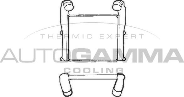 Autogamma 402118 - Интеркулер autocars.com.ua