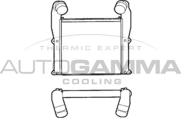 Autogamma 402128 - Интеркулер autocars.com.ua