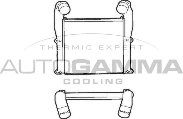 Autogamma 402130 - Интеркулер autocars.com.ua