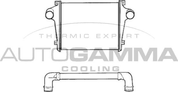 Autogamma 402188 - Интеркулер autocars.com.ua