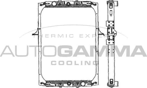 Autogamma 403360 - Радіатор, охолодження двигуна autocars.com.ua