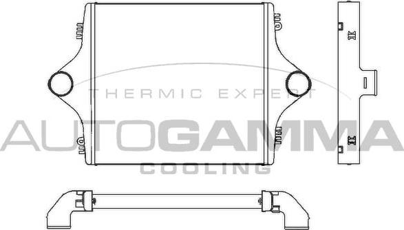 Autogamma 403690 - Интеркулер autocars.com.ua