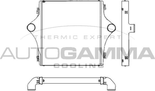 Autogamma 403692 - Интеркулер autocars.com.ua