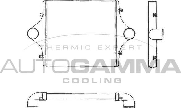 Autogamma 403694 - Интеркулер autocars.com.ua