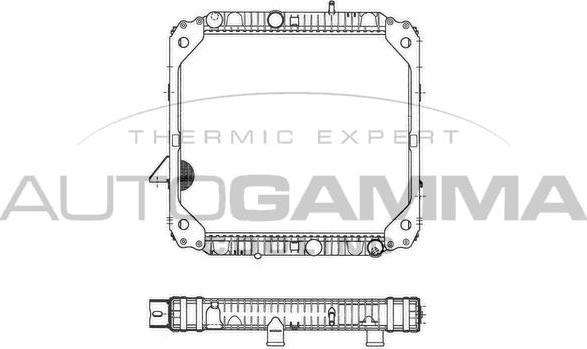 Autogamma 404036 - Радіатор, охолодження двигуна autocars.com.ua