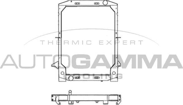 Autogamma 404062 - Радіатор, охолодження двигуна autocars.com.ua