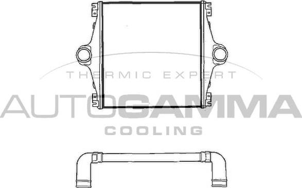 Autogamma 404202 - Интеркулер autocars.com.ua