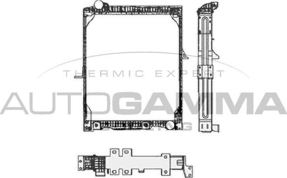 Autogamma 404350 - Радіатор, охолодження двигуна autocars.com.ua