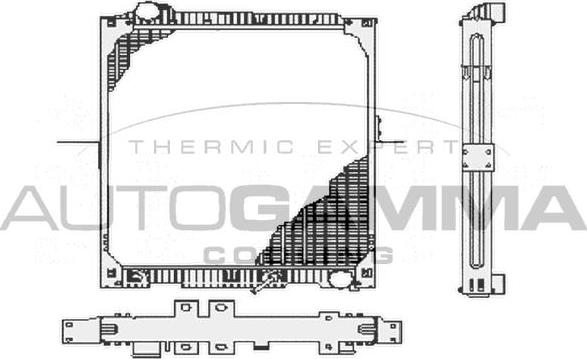 Autogamma 404356 - Радіатор, охолодження двигуна autocars.com.ua