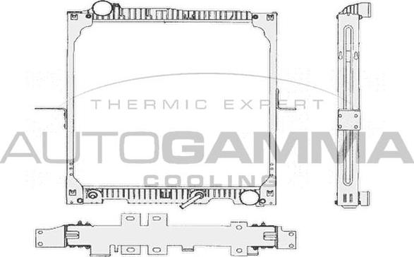 Autogamma 404358 - Радіатор, охолодження двигуна autocars.com.ua