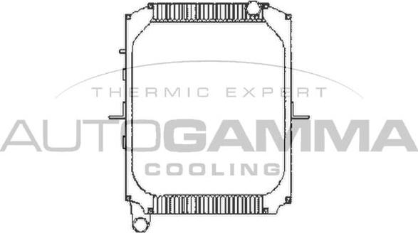 Autogamma 404434 - Радіатор, охолодження двигуна autocars.com.ua