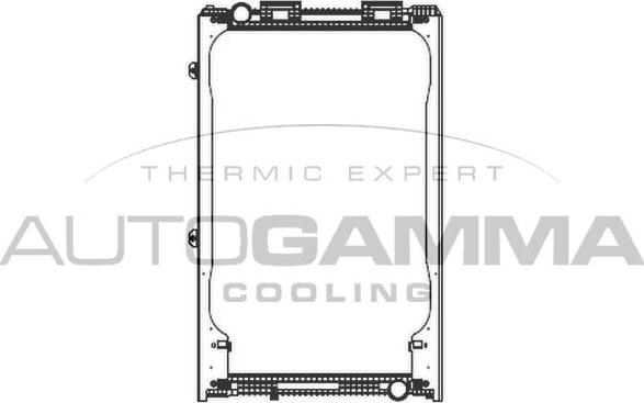 Autogamma 404438 - Радіатор, охолодження двигуна autocars.com.ua