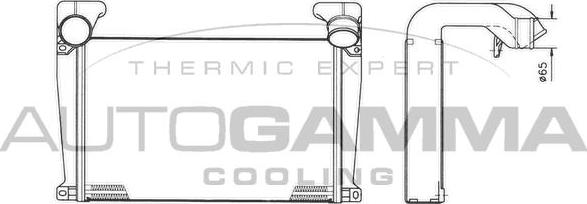 Autogamma 404462 - Интеркулер autocars.com.ua