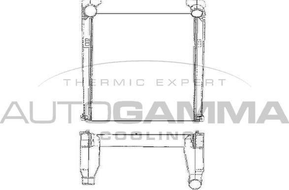 Autogamma 404466 - Интеркулер autocars.com.ua