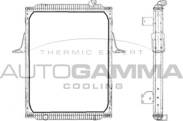 Autogamma 404546 - Радіатор, охолодження двигуна autocars.com.ua