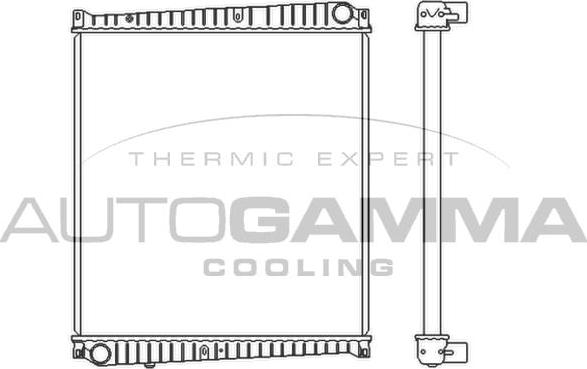 Autogamma 404566 - Радиатор, охлаждение двигателя autodnr.net
