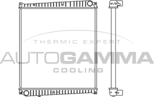 Autogamma 404566 - Радіатор, охолодження двигуна autocars.com.ua