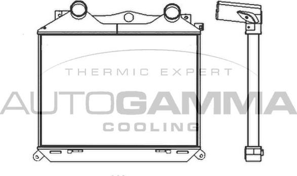 Autogamma 404610 - Интеркулер autocars.com.ua