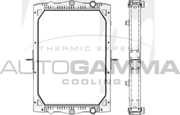 Autogamma 404646 - Радіатор, охолодження двигуна autocars.com.ua