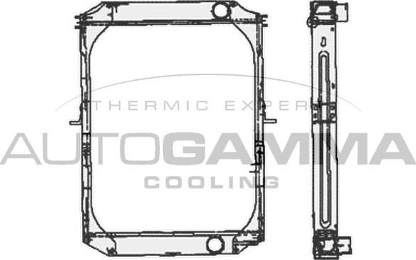 Autogamma 404720 - Радіатор, охолодження двигуна autocars.com.ua