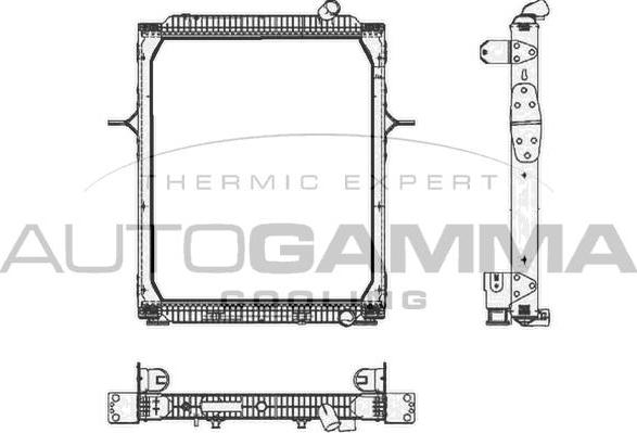 Autogamma 404846 - Радіатор, охолодження двигуна autocars.com.ua