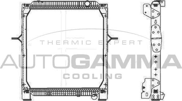 Autogamma 404886 - Радіатор, охолодження двигуна autocars.com.ua