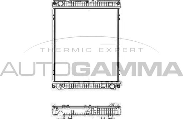 Autogamma 404890 - Радиатор, охлаждение двигателя autodnr.net