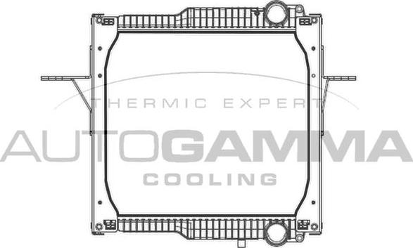 Autogamma 404896 - Радіатор, охолодження двигуна autocars.com.ua