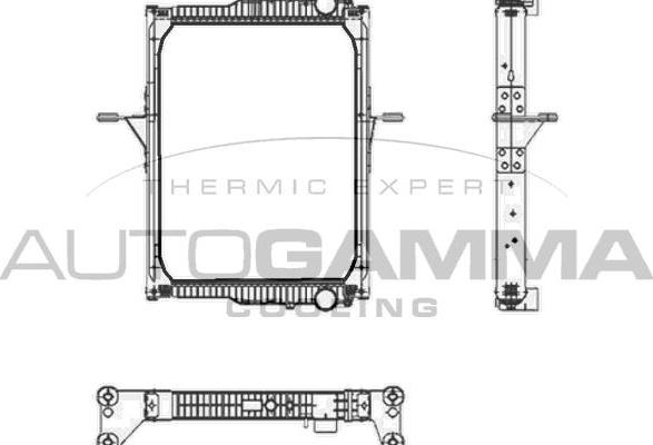 Autogamma 404932 - Радиатор, охлаждение двигателя autodnr.net