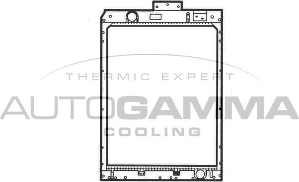 Autogamma 404950 - Радіатор, охолодження двигуна autocars.com.ua