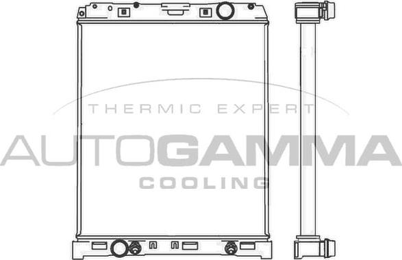 Autogamma 404966 - Радіатор, охолодження двигуна autocars.com.ua