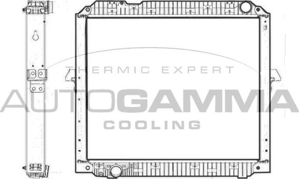 Autogamma 405532 - Радиатор, охлаждение двигателя autodnr.net