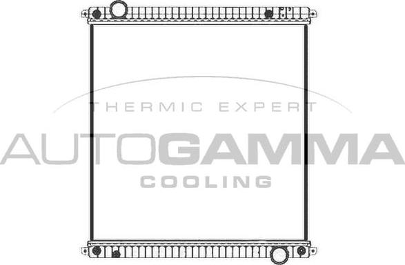 Autogamma 405550 - Радіатор, охолодження двигуна autocars.com.ua